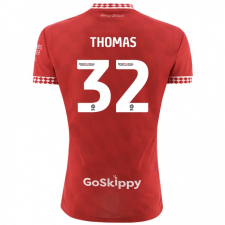 Kandiny Heren Lewis Thomas #32 Rood Thuisshirt Thuistenue 2024/25 T-Shirt