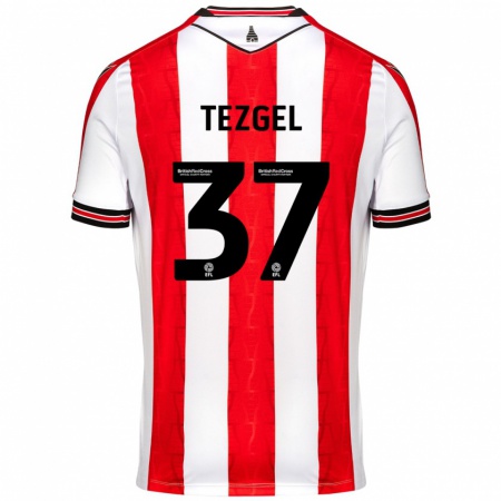 Kandiny Heren Emre Tezgel #37 Rood Wit Thuisshirt Thuistenue 2024/25 T-Shirt