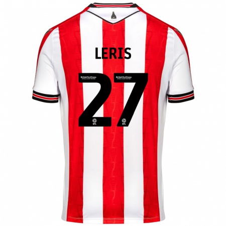 Kandiny Heren Mehdi Léris #27 Rood Wit Thuisshirt Thuistenue 2024/25 T-Shirt