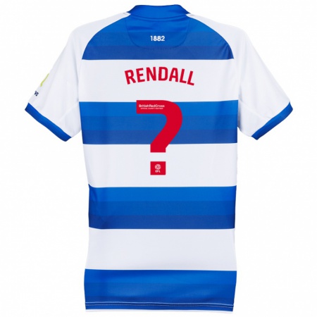 Kandiny Uomo Maglia Trent Rendall #0 Bianco Blu Kit Gara Home 2024/25 Maglietta