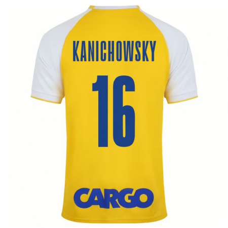 Kandiny Heren Gabi Kanichowsky #16 Geel Wit Thuisshirt Thuistenue 2024/25 T-Shirt