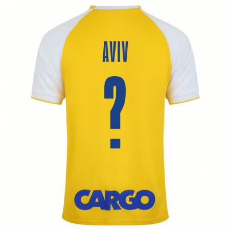 Kandiny Heren Yoyo Aviv #0 Geel Wit Thuisshirt Thuistenue 2024/25 T-Shirt