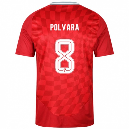 Kandiny Heren Dante Polvara #8 Rood Thuisshirt Thuistenue 2024/25 T-Shirt