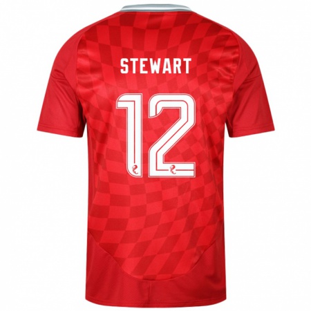 Kandiny Heren Hannah Stewart #12 Rood Thuisshirt Thuistenue 2024/25 T-Shirt