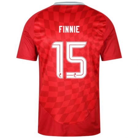 Kandiny Heren Maddison Finnie #15 Rood Thuisshirt Thuistenue 2024/25 T-Shirt