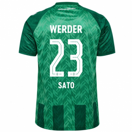 Kandiny Uomo Maglia Kein Sato #23 Verde Kit Gara Home 2024/25 Maglietta