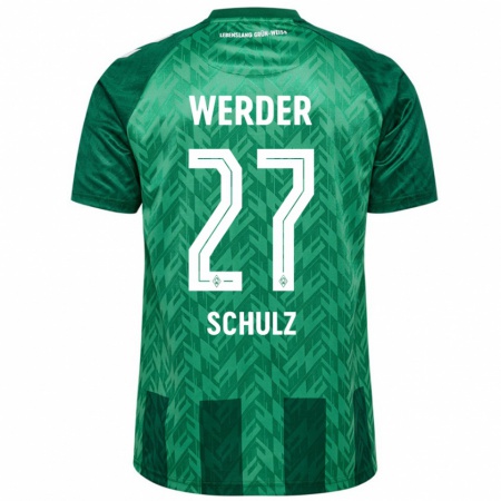 Kandiny Uomo Maglia Ole Schulz #27 Verde Kit Gara Home 2024/25 Maglietta