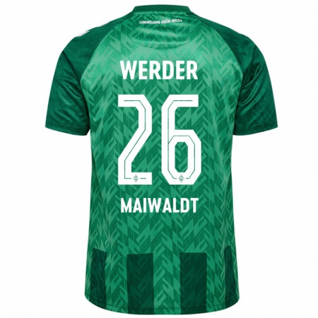 Kandiny Heren Julius Maiwaldt #26 Groen Thuisshirt Thuistenue 2024/25 T-Shirt