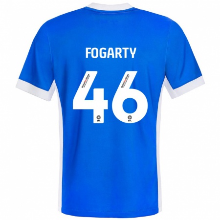 Kandiny Heren Tom Fogarty #46 Blauw Wit Thuisshirt Thuistenue 2024/25 T-Shirt