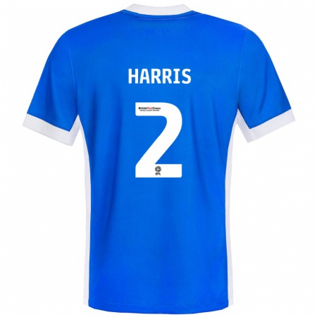 Kandiny Heren Martha Harris #2 Blauw Wit Thuisshirt Thuistenue 2024/25 T-Shirt