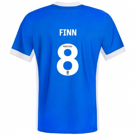 Kandiny Heren Jamie Finn #8 Blauw Wit Thuisshirt Thuistenue 2024/25 T-Shirt