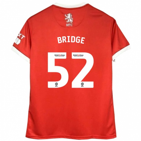 Kandiny Heren Aj Bridge #52 Rood Wit Thuisshirt Thuistenue 2024/25 T-Shirt