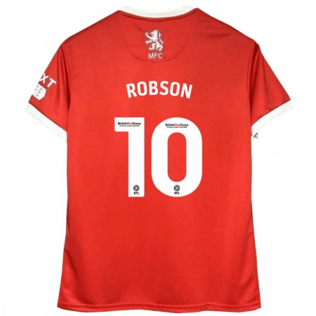 Kandiny Heren Lauren Robson #10 Rood Wit Thuisshirt Thuistenue 2024/25 T-Shirt