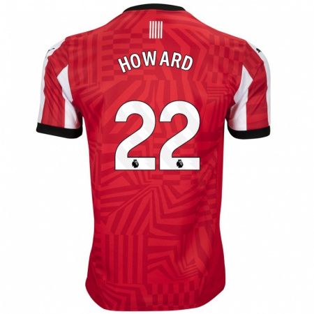 Kandiny Heren Bethany-May Howard #22 Rood Wit Thuisshirt Thuistenue 2024/25 T-Shirt