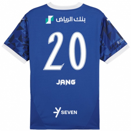 Kandiny Heren Hyun-Soo Jang #20 Donkerblauw Wit Thuisshirt Thuistenue 2024/25 T-Shirt