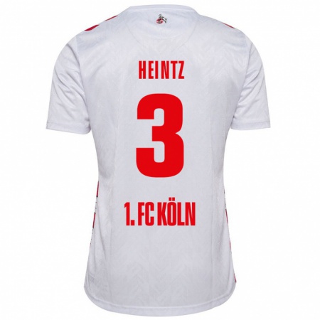 Kandiny Uomo Maglia Dominique Heintz #3 Bianco Rosso Kit Gara Home 2024/25 Maglietta