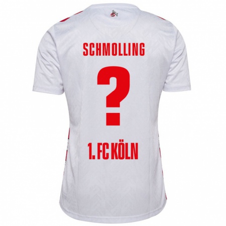 Kandiny Uomo Maglia Viktor Schmolling #0 Bianco Rosso Kit Gara Home 2024/25 Maglietta