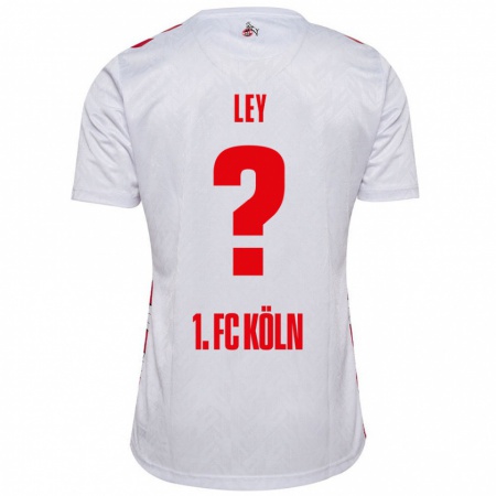 Kandiny Hombre Camiseta Benjamin Ley #0 Blanco Rojo 1ª Equipación 2024/25 La Camisa