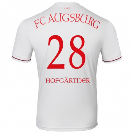 Kandiny Hombre Camiseta Hendrik Hofgärtner #28 Blanco 1ª Equipación 2024/25 La Camisa