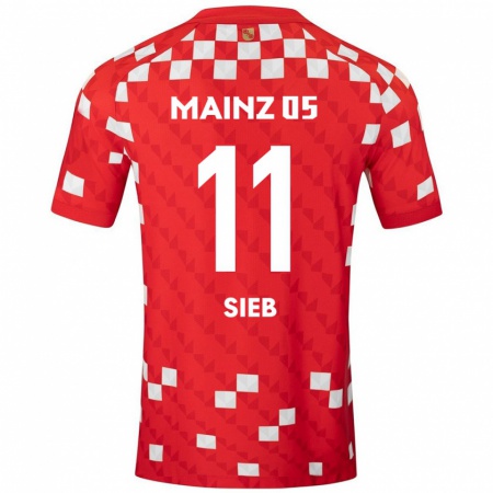 Kandiny Herren Armindo Sieb #11 Weiß Rot Heimtrikot Trikot 2024/25 T-Shirt Österreich