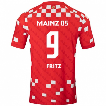 Kandiny Herren April Fritz #9 Weiß Rot Heimtrikot Trikot 2024/25 T-Shirt Österreich