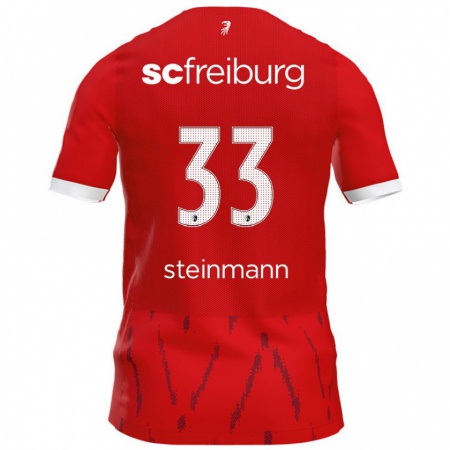 Kandiny Män Karl Steinmann #33 Röd Hemmatröja Matchtröjor 2024/25 Tröjor T-Tröja