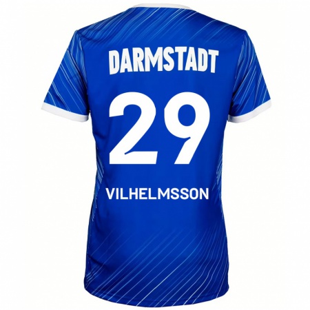 Kandiny Heren Oscar Vilhelmsson #29 Blauw Wit Thuisshirt Thuistenue 2024/25 T-Shirt België