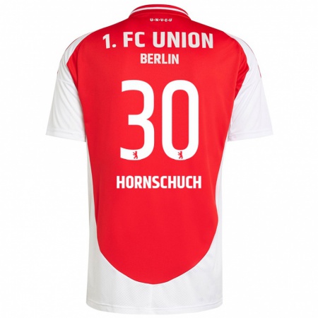 Kandiny Heren Sarah Hornschuch #30 Rood Wit Thuisshirt Thuistenue 2024/25 T-Shirt België