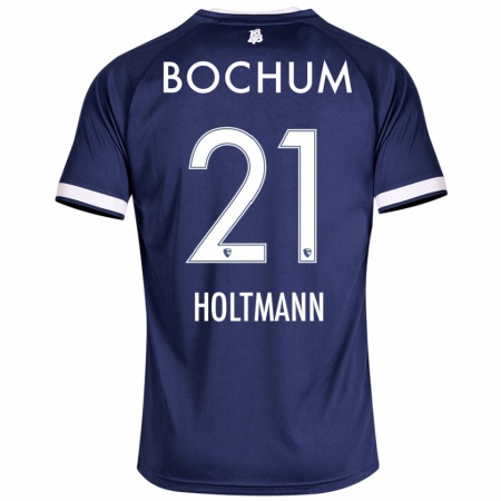 Kandiny Herren Gerrit Holtmann #21 Dunkelblau Heimtrikot Trikot 2024/25 T-Shirt Österreich