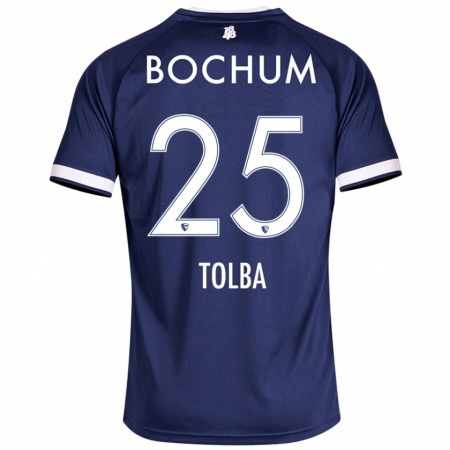 Kandiny Uomo Maglia Mohammed Tolba #25 Blu Scuro Kit Gara Home 2024/25 Maglietta