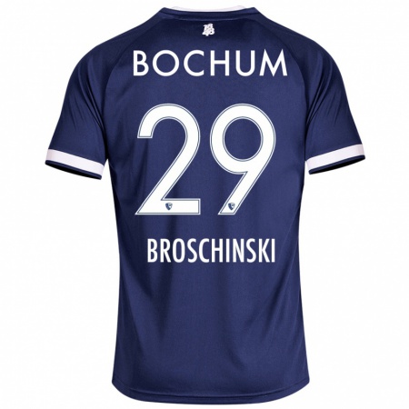 Kandiny Herren Moritz Broschinski #29 Dunkelblau Heimtrikot Trikot 2024/25 T-Shirt Österreich