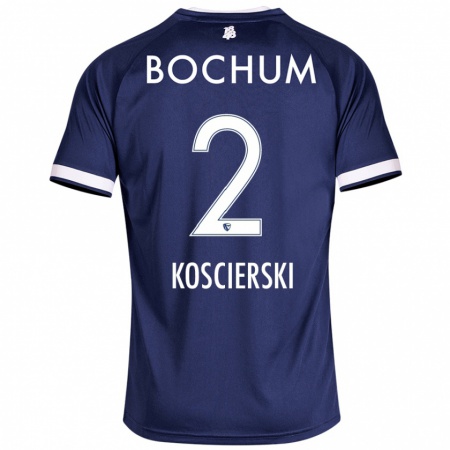 Kandiny Herren Kacper Koscierski #2 Dunkelblau Heimtrikot Trikot 2024/25 T-Shirt Österreich