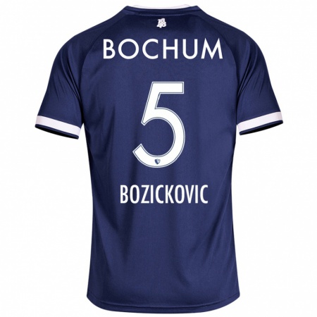 Kandiny Uomo Maglia Niko Bozickovic #5 Blu Scuro Kit Gara Home 2024/25 Maglietta