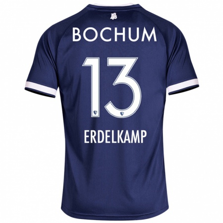 Kandiny Hombre Camiseta Luca Erdelkamp #13 Azul Oscuro 1ª Equipación 2024/25 La Camisa México