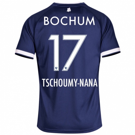 Kandiny Uomo Maglia Daryl Tschoumy-Nana #17 Blu Scuro Kit Gara Home 2024/25 Maglietta