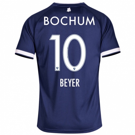 Kandiny Uomo Maglia Pia Beyer #10 Blu Scuro Kit Gara Home 2024/25 Maglietta