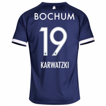 Kandiny Herren Lucy Karwatzki #19 Dunkelblau Heimtrikot Trikot 2024/25 T-Shirt Österreich