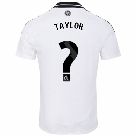 Kandiny Uomo Maglia Archie Taylor #0 Bianco Kit Gara Home 2024/25 Maglietta