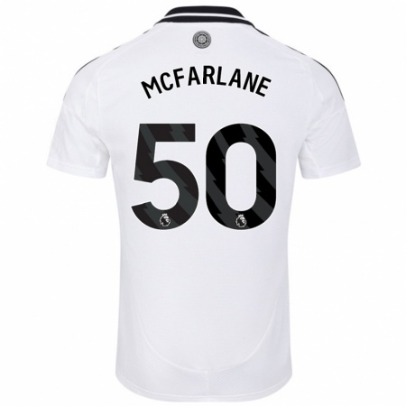 Kandiny Uomo Maglia Callum Mcfarlane #50 Bianco Kit Gara Home 2024/25 Maglietta