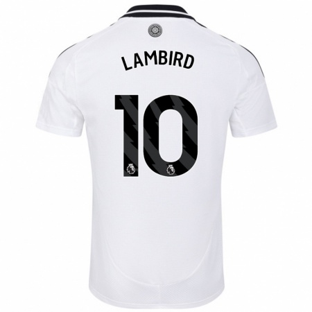 Kandiny Hombre Camiseta Lilly Lambird #10 Blanco 1ª Equipación 2024/25 La Camisa