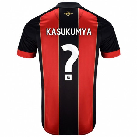 Kandiny Uomo Maglia Kashanga Kasukumya #0 Rosso Nero Kit Gara Home 2024/25 Maglietta