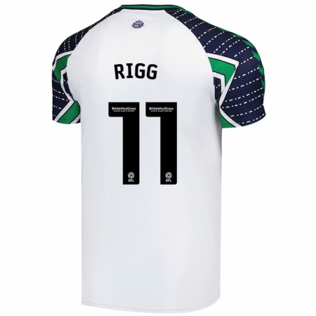 Kandiny Heren Chris Rigg #11 Wit Uitshirt Uittenue 2024/25 T-Shirt