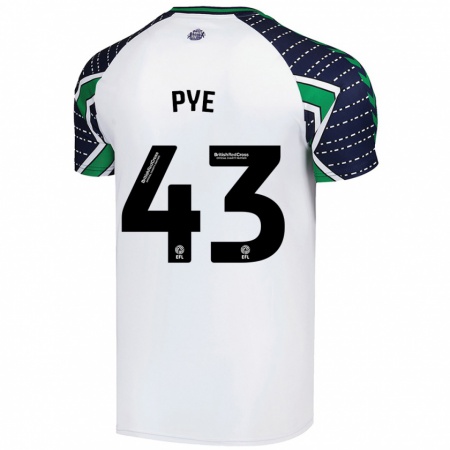 Kandiny Heren Connor Pye #43 Wit Uitshirt Uittenue 2024/25 T-Shirt