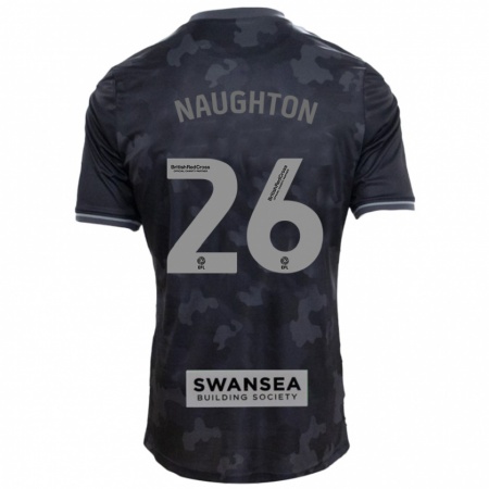 Kandiny Heren Kyle Naughton #26 Zwart Uitshirt Uittenue 2024/25 T-Shirt