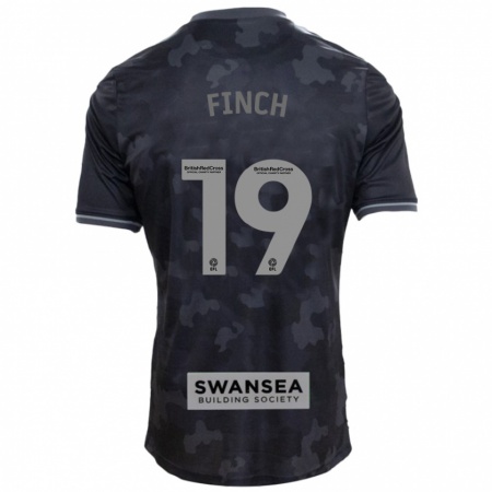 Kandiny Uomo Maglia Lucy Finch #19 Nero Kit Gara Away 2024/25 Maglietta