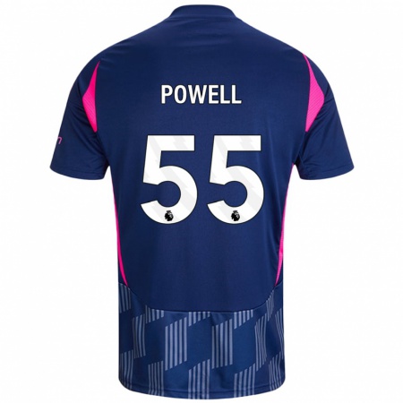 Kandiny Heren Josh Powell #55 Koningsblauw Roze Uitshirt Uittenue 2024/25 T-Shirt