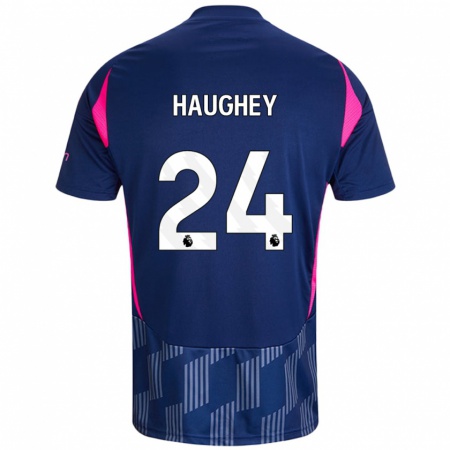 Kandiny Heren Ella Haughey #24 Koningsblauw Roze Uitshirt Uittenue 2024/25 T-Shirt