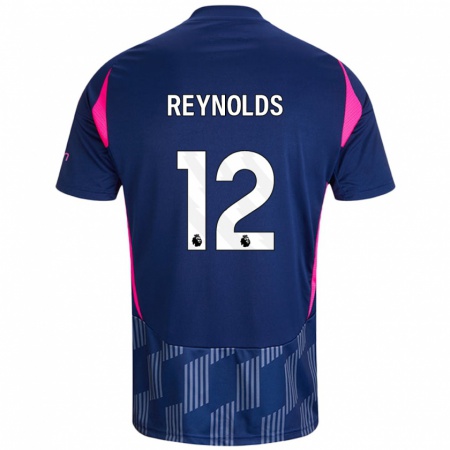 Kandiny Uomo Maglia Niamh Reynolds #12 Blu Royal Rosa Kit Gara Away 2024/25 Maglietta