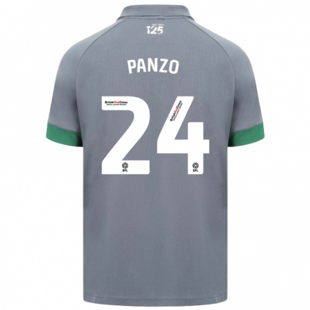 Kandiny Heren Jonathan Panzo #24 Donkergrijs Uitshirt Uittenue 2024/25 T-Shirt