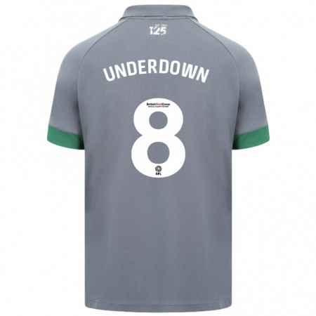 Kandiny Heren Kanisha Underdown #8 Donkergrijs Uitshirt Uittenue 2024/25 T-Shirt